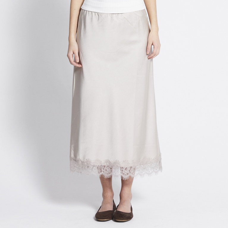 Lace satin skirt "Merielle"